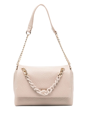 LIU JO chain-detail satchel shoulder bag - Neutrals