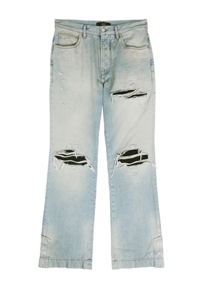 AMIRI MX1 ripped straight-leg jeans - Blue