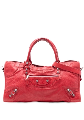 Balenciaga Pre-Owned 2005-2025 Lambskin Motocross Giant 12 Part Time satchel - Red