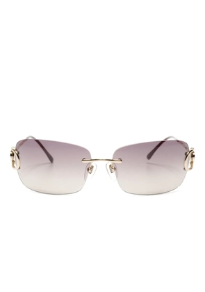 Bvlgari Pre-Owned 2000-2020 square-shape sunglasses - Purple