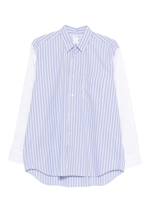 Comme Des Garçons striped colour-block shirt - Blue