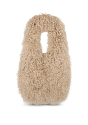 Yves Salomon shearling shoulder bag - Neutrals