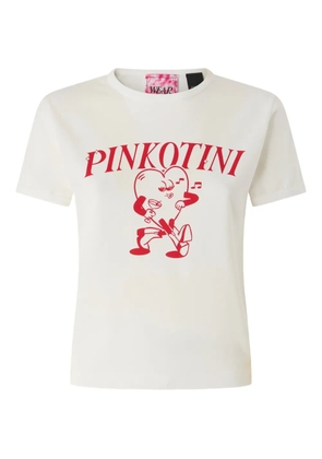 PINKO logo crew neck T-shirt - Neutrals