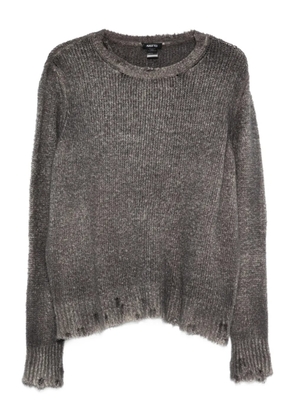 Avant Toi distressed knit sweater - Grey