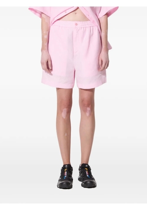 Pangaia elastic-waist shorts - Pink
