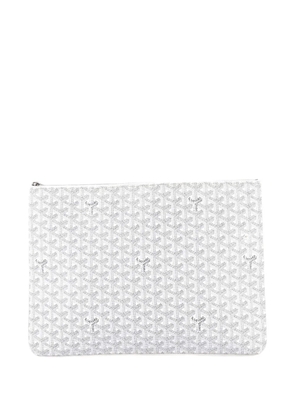 Goyard Pre-Owned Senat Zip Coated Canvas GM pouch - White