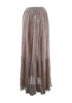 Christian Dior Pre-Owned laced maxi skirt - Neutrals