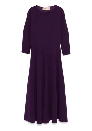 Blanca Vita crepe-texture midi dress - Purple