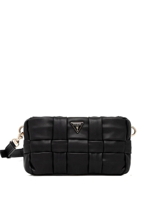 GUESS USA Marion braided adjustable shoulder bag - Black