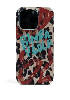 Bimba y Lola leopard-print iphone 16 Pro case - Neutrals