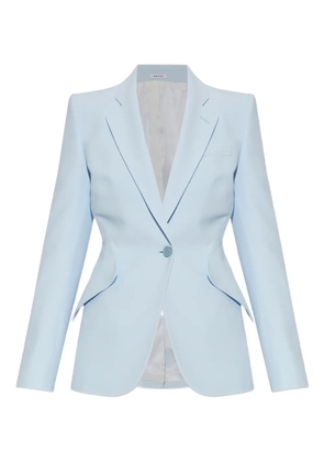Alexander McQueen button fitted jacket - Blue