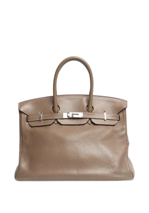 Hermès Pre-Owned 2008 Birkin 35 top-handle leather bag - Brown
