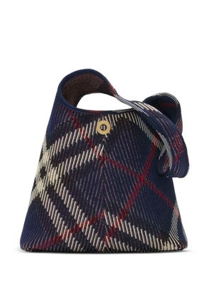 Burberry small Check shoulder bag - Blue