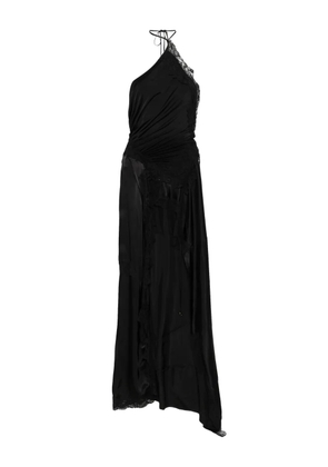 VETEMENTS lace asymmetric maxi dress - Black