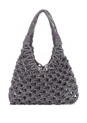 Hibourama small Vannifique crystal-embellished shoulder bag - Purple