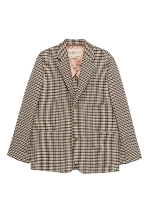 Valentino Garavani check blazer - Neutrals