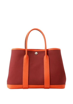 Hermès Pre-Owned 2023 Toile and Negonda Garden Party 30 tote bag - Orange