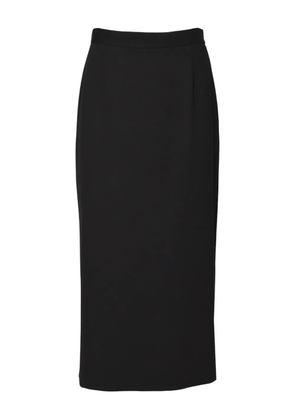 SOLOTRE slit-detail midi skirt - Black