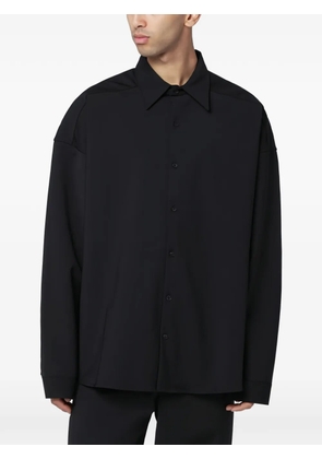 ENTIRE STUDIOS long-sleeve wool shirt - Black