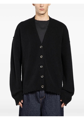 Uma Wang frayed over cardigan - Black