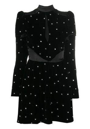 Philosophy Di Lorenzo Serafini crystal-embellished velvet evening dress - Black