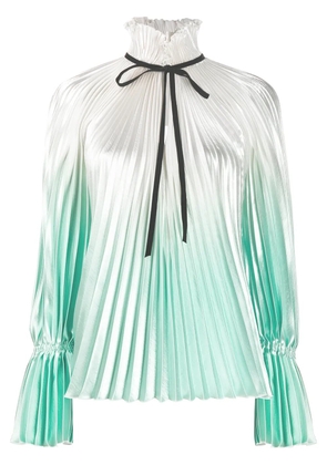 Philosophy Di Lorenzo Serafini pleated high-neck blouse - Neutrals