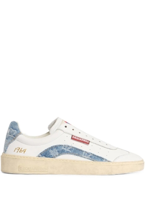 DSQUARED2 denim panel sneakers - White