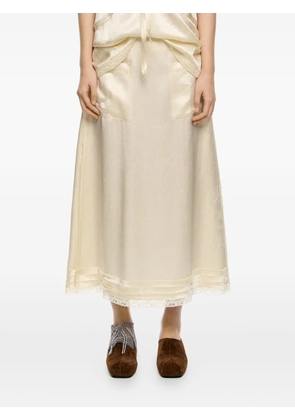 Bimba y Lola pocket lace-trimmed skirt - Neutrals