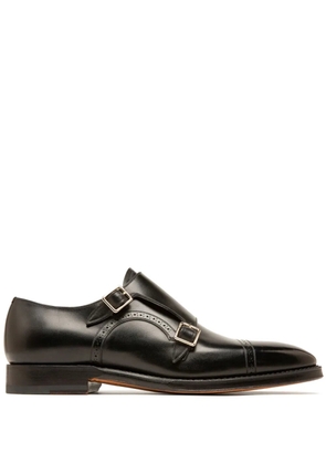 Bally leather monk shoes - Black