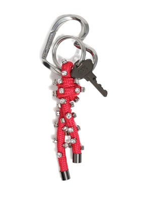 Bimba y Lola crystal-embellished rope keyring - Red
