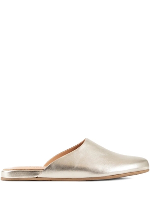 Ancient Greek Sandals The Slipper calf leather mules - Gold