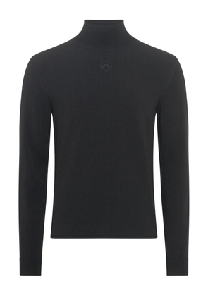 Marine Serre Moon-embroidered sweater - Black