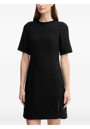 Joop! Dari frayed-trim short-sleeve mini dress - Black