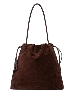 Coccinelle Dulse drawstring logo tote bag - Brown