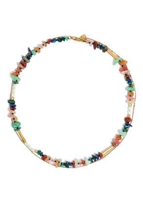 Bimba y Lola stone-embellished double-layer necklace - Blue