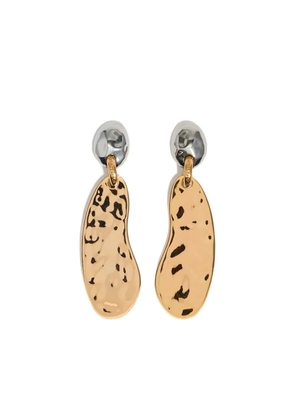 Bimba y Lola textured two-tone earrings - Gold
