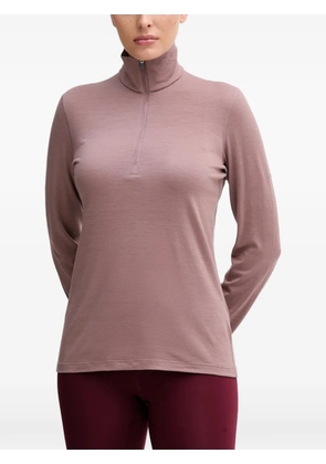 icebreaker zip mock-neck skiwear - Pink