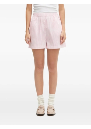 Sporty & Rich Hotel Eden Roc striped shorts - Pink