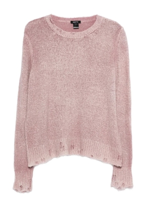 Avant Toi distressed knit sweater - Pink
