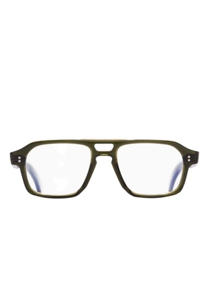 Cutler & Gross GR15 geometric-frame glasses - Green