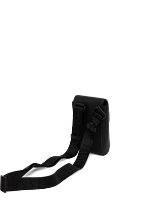 Armani Exchange logo-plaque shoulder bag - Black