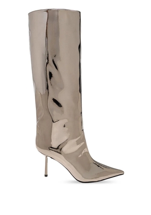 Le Silla Bella 80mm leather knee boots - Silver
