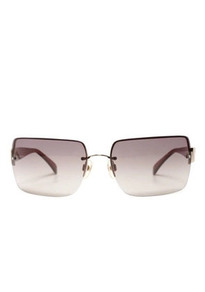 CHANEL Pre-Owned 2000s rimless sunglasses - Gold