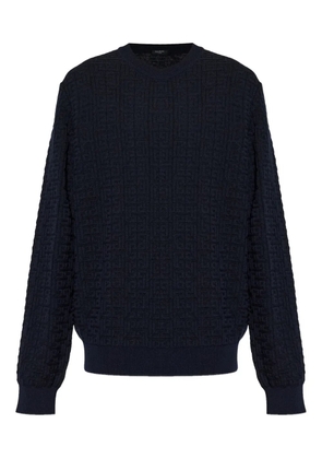 Balmain logo-motif sweater - Blue