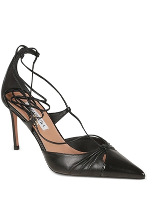 Aquazzura tie heel pumps - Black