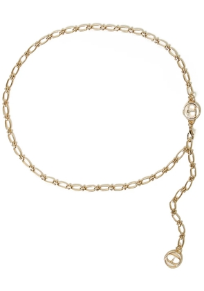 TWINSET logo-plaque belt - Gold