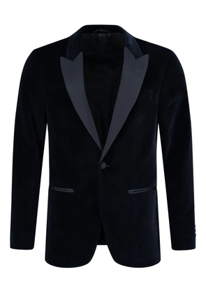 Hackett satin-trim blazer - Blue