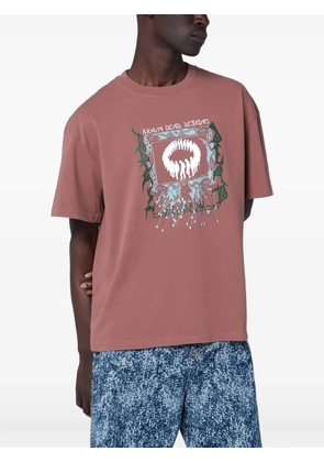 Brain Dead short-sleeves graphic-print T-shirt - Brown
