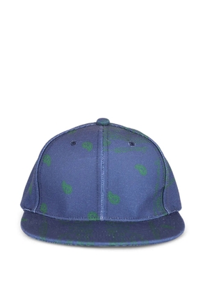 THE WORLD IS YOURS paisley-print baseball cap - Blue