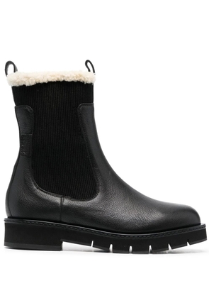 Ferragamo shearling-lined Chelsea boots - Black